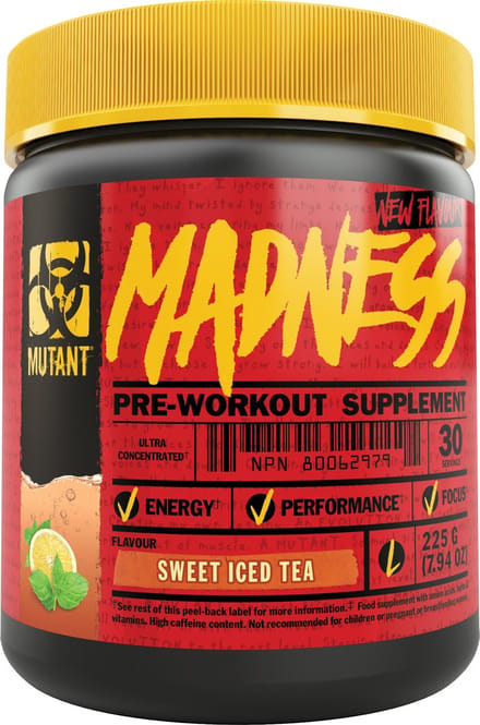 Mutant Mutant Madness (30 serv) Sweet Iced Tea - Pre-Workout - Pre-Workout Booster