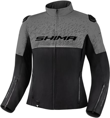SHIMA Drift Dames Zwart Grijs Textiele Motorjas - Jas