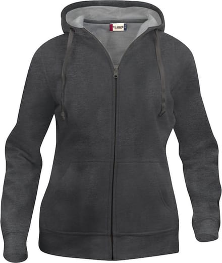 Clique Basic Hoody Full Zip Women 021035 - Antraciet Melange - XXL