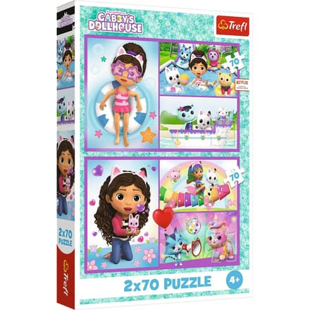 Trefl puzzel Gabby's Dollhouse - 2x70 stukjes FSC Mix.