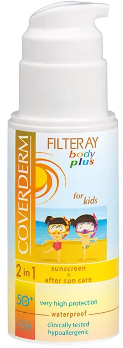 Coverderm Filteray Body Plus Voor Kinderen / 2in1 zonnecrème voor kinderen SPF 50+ 100 ml