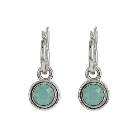 Biba Hang Oorbellen met Swarovski Steentje Pacific Opal