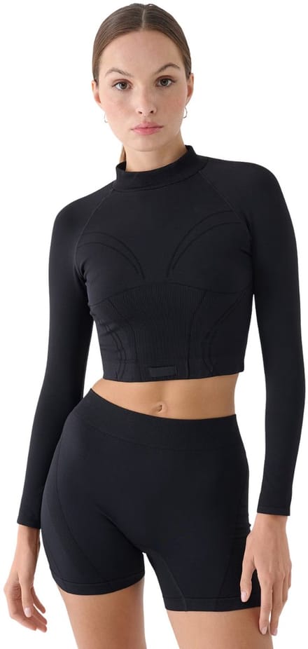 4F T-shirt Dames Longsleeve FNK Zwart - Maat M/L