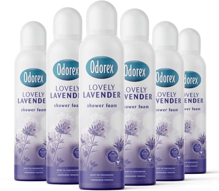 Odorex Showerfoam Lavendel - 6x 200ml - Voordeelverpakking