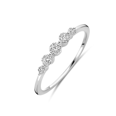 Gerhodineerd Zilver Ring Met Zirkonia 1339812