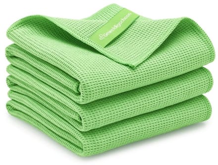 Geweldigschoon Droogdoeken - 45x80cm - 3 stuks - Microvezeldoeken - Maat L - Groen
