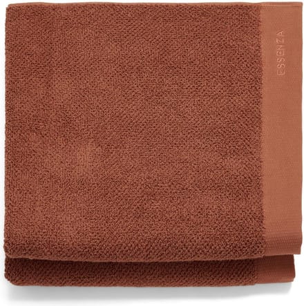 ESSENZA Connect Organic Uni Handdoekenset Warm brown - 2x 70x140 cm
