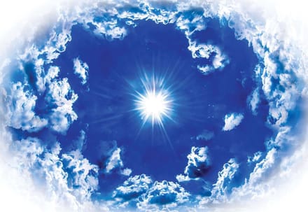 Fotobehang Sky Clouds Sun Nature | XL - 208cm x 146cm | 130g/m2 Vlies