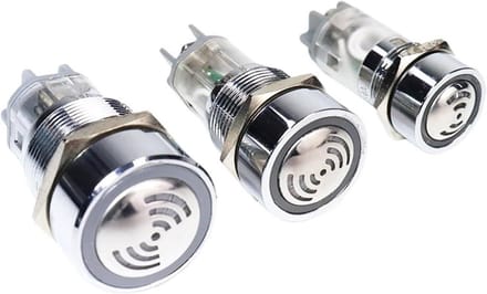 LED Flitszoemer - Signaallamp Alarm - Industriële Melding - Waterdicht IP65 - 16 mm - Groen