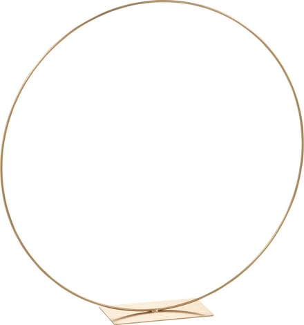 J-Line decoratie Ring Op Voet - metaal - goud - medium