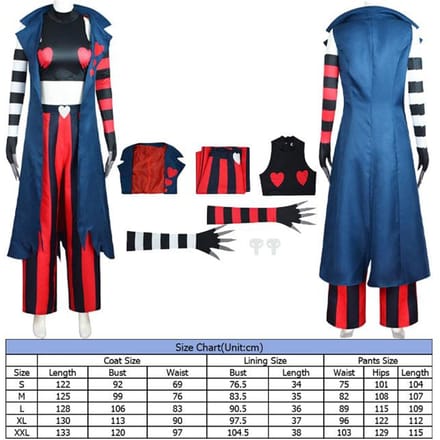 Halloween Feest Demon Hasbin Velvette Hotel Cosplay Outfit Kostuum S black