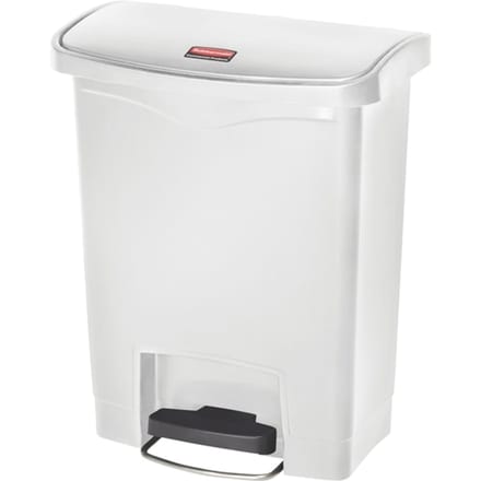 Pedaalemmer Slim Jim®, kunststof, volume 30 liter, wit