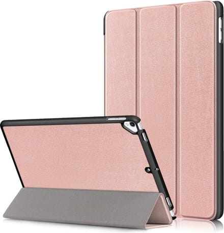 Arara Hoes Geschikt voor iPad Air/Air 2 (2014/2013) - Tri-Fold bookcase - Rosegoud