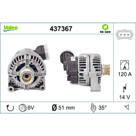 Driefasige generator VALEO 437367