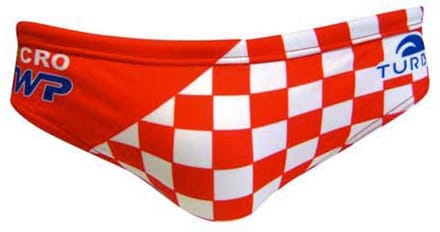 Turbo Croatia Zwemslip Rood,Wit 3-4 Years Jongen