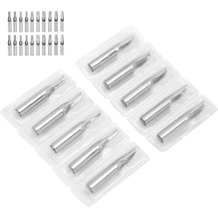 Kit de 20 embouts de tatouage en acier inoxydable Embouts d'aiguilles de tatouage 5FT 7FT 9FT 11FT 13FT 15FT 5RT 7RT white