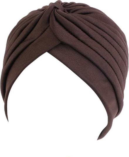Go Go Gadget - Hijab - Hoofddeksel - Chemomuts - Islamitisch - Tulband - Muts - Donker Bruin