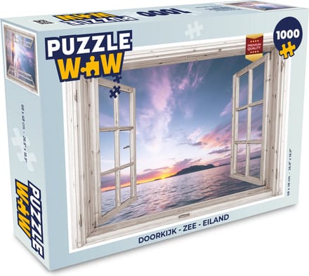 Puzzel Doorkijk - Zee - Eiland - Legpuzzel - Puzzel 1000 stukjes volwassenen