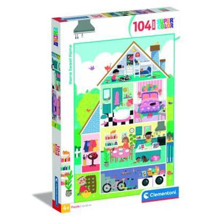 Clementoni - Puzzel - 104 Stukjes - Home Sweet Home - Kinderpuzzel - Vanaf 4 jaar