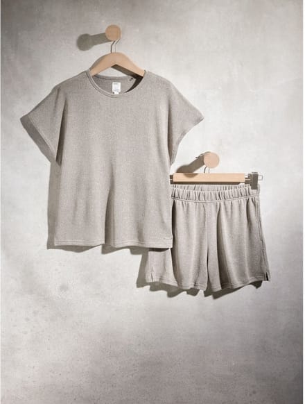 Next - Dames - Loungeset met short - Grijs