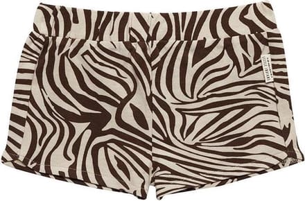 Little Indians Short Zebra Meisjes Katoen Bruin/crème Maat 80