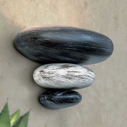 ORION Steenimitatie - wandlamp LITICA, grijs