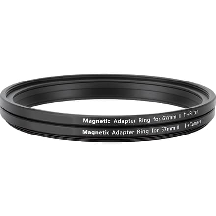 67mm Magnetische Lens en Filter Adapterring Kit Aluminiumlegering Lensfilter Adapterring voor Schroefdraad Filters black