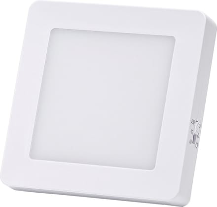 Stekkerlamp - Nachtlamp met Dag en Nacht Sensor - 0.36W - Warm Wit 3000K - Vierkant - Mat Wit - Kunststof