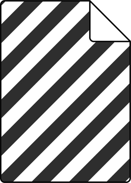 Proefstaal ESTAhome behang strepen zwart wit - 53 cm x 10.05 m - 139112-S