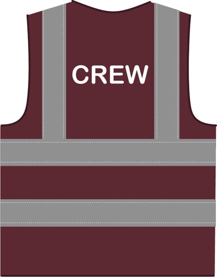 Crew hesje RWS bordeauxrood