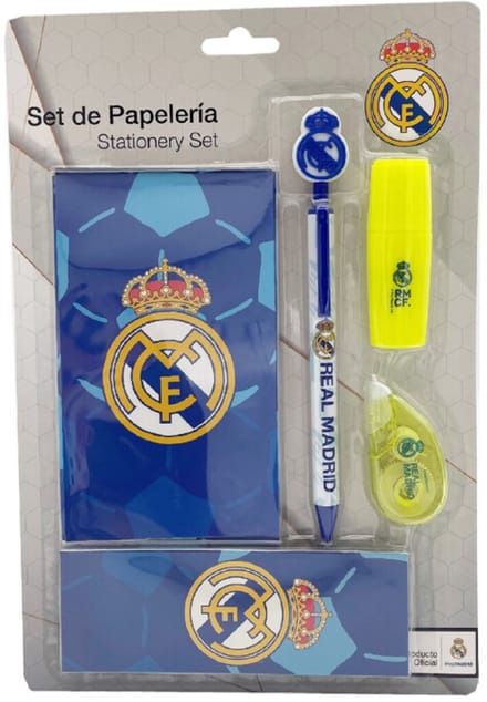 Real Madrid - schrijfwarenset met notitieblok
