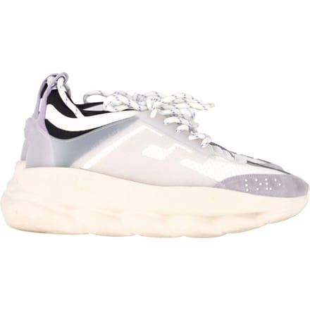 Versace Chain Reaction Sneakers in Witte Leren