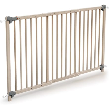 WEBABY Uitschuifbaar babyhekje in hout Beuken onbewerkt 150 cm LOKEE