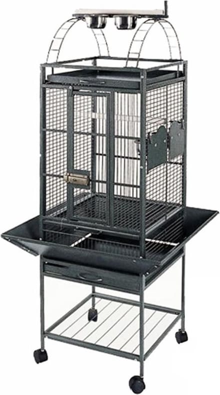 Strong Vogelkooi Villa Helios - Zwart - 69 x69 x 144 cm