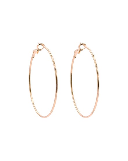 Mint15 Oorringen 'Classic Hoops' 50mm - Roségoudkleur - 1 paar