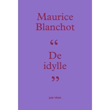 De Idylle - Maurice Blanchot