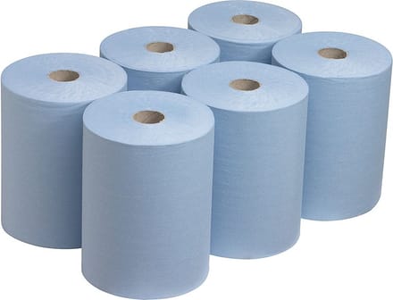 Scott® handdoeken Slimroll 6658, ruimtebesparend, 1-laags, 6 rollen á 165 m, blauw