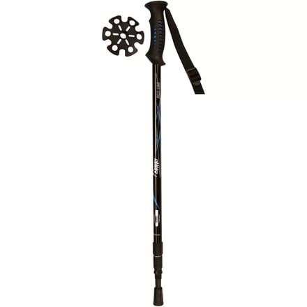 Abbey Camp Wandelstok - Telescopisch - Verstelbaar - Anti-shock - Zwart