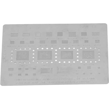 Telefoon CPU BGA Reballing Stencil Reball Rework Sjabloon Scherm voor Samsung A60‑A90 gray
