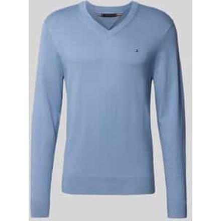 Regular fit pullover van een mix van katoen en kasjmier