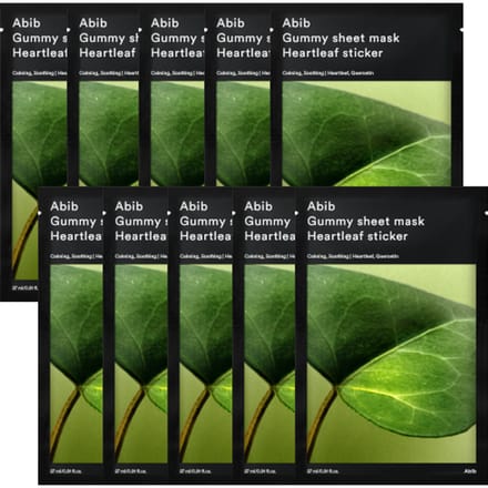 [Promotie] Abib - Gummy Sheet Mask - Heartleaf Sticker - 10stukken