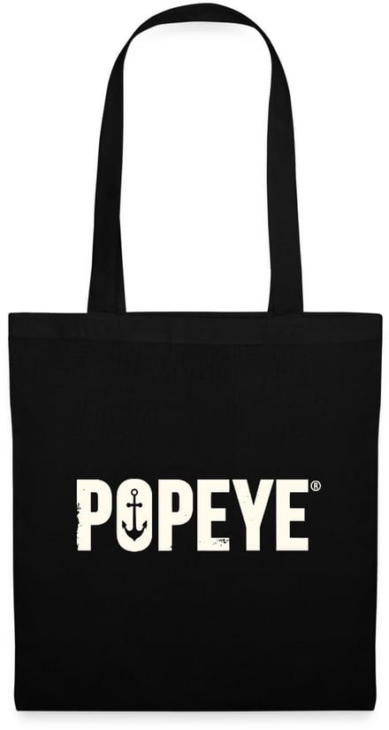 Popeye White Titel Tas Van Stof Schoudertas