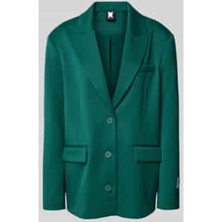 Blazer met labelpatch en reverskraag