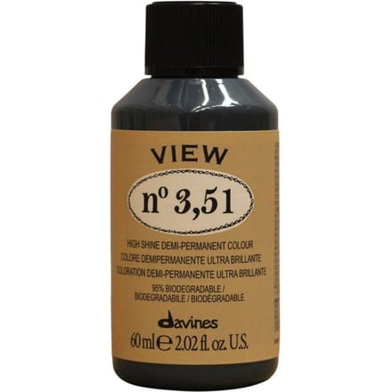 Davines high shine demi permanent color View 60ML 3.51 Mahogany Ash Dark Brown