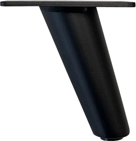 FLE - Stalen meubelpoot zwart conisch ø 5 cm / 2,5 cm en hoogte 10 cm