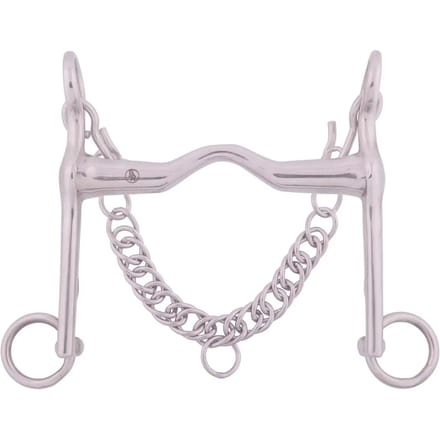 Bit met spanketting voor massief roestvrij staal paard BR Equitation