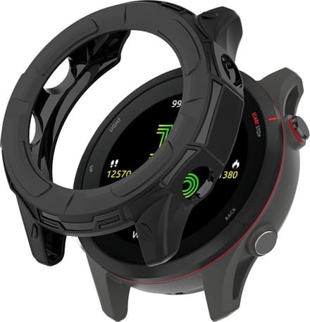Strap-it TPU case - bescherm hoesje geschikt voor Garmin Forerunner 255 case (zwart)