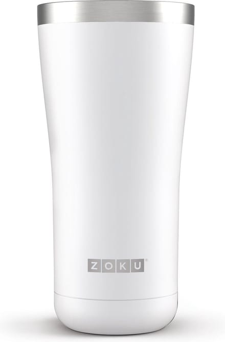 Zoku Hydration Drinkbeker - 3 in 1 - RVS - 591 ml - Wit
