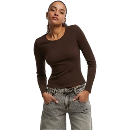 Dames-T-shirt met lange mouwen Urban Classics Heat Slim