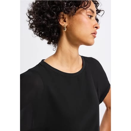 2-in-1 chiffon shirt